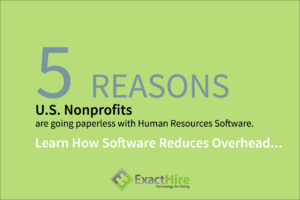 5 reasons non-profits are going paperless with Human Resources Software